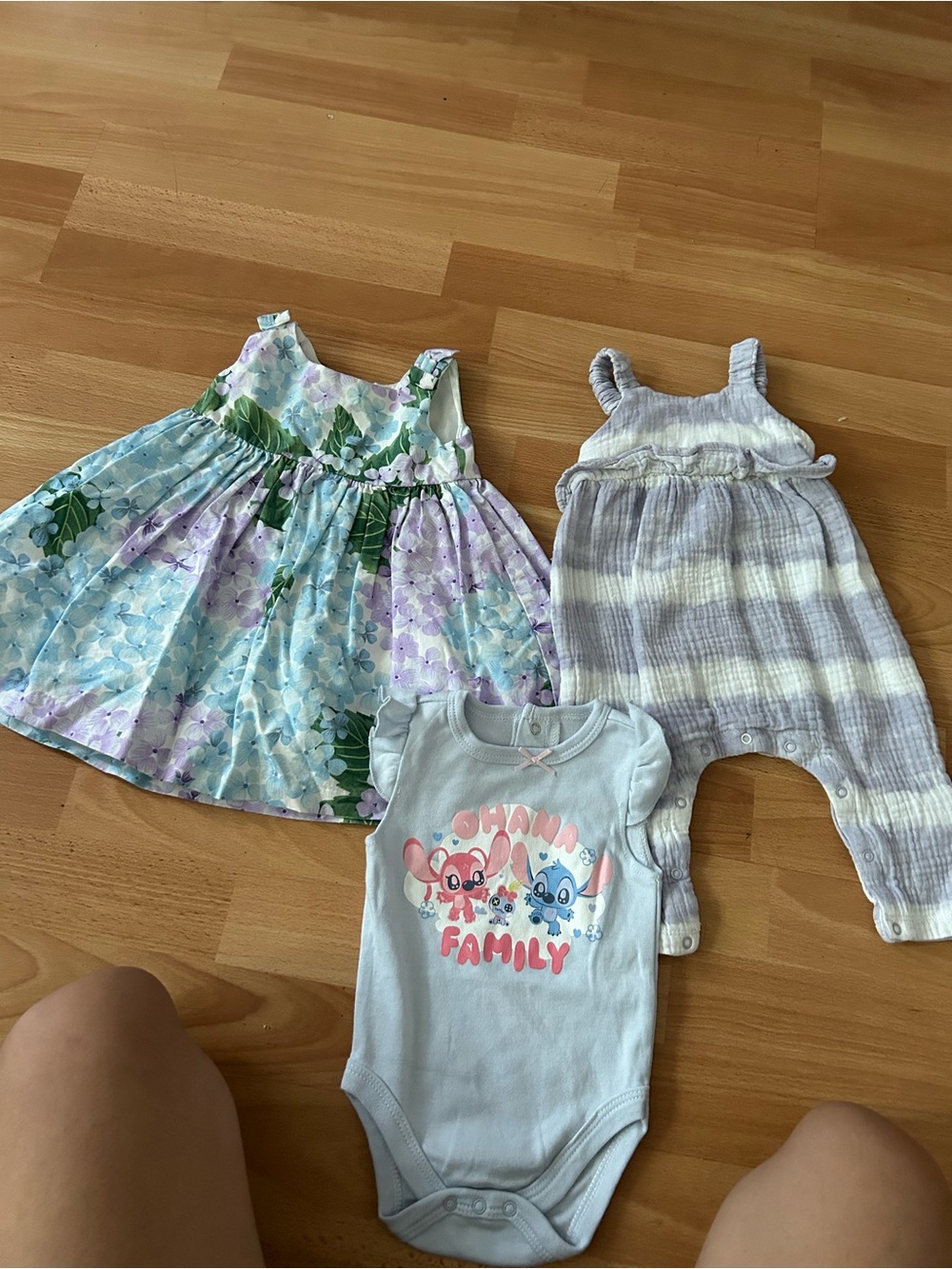 Gymboree Purple and Blue Floral One-Piece